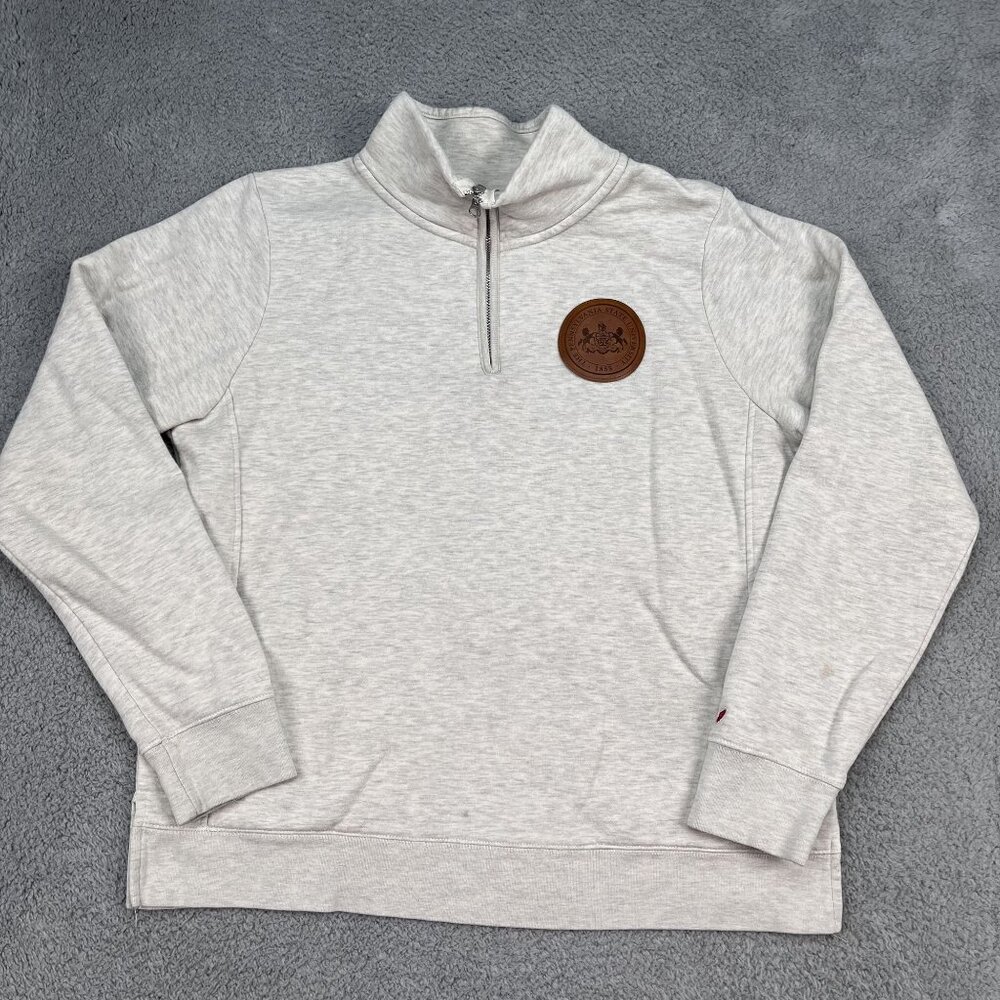 League‎ Penn State University 1/4 Zip Sweatshirt Mens XL w/ pockets